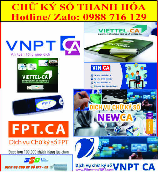 Dịch Vụ Chữ K&yacute; Số Tại Thanh H&oacute;a