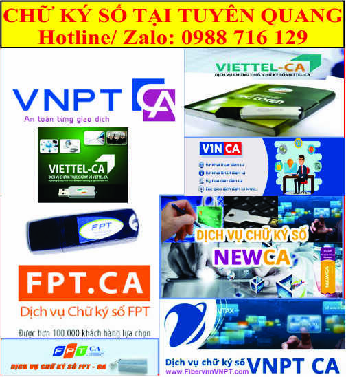 Dịch Vụ Chữ K&yacute; Số Tại Tuy&ecirc;n Quang