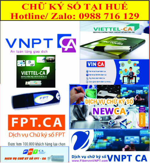 Dịch Vụ Chữ K&yacute; Số Tại Huế