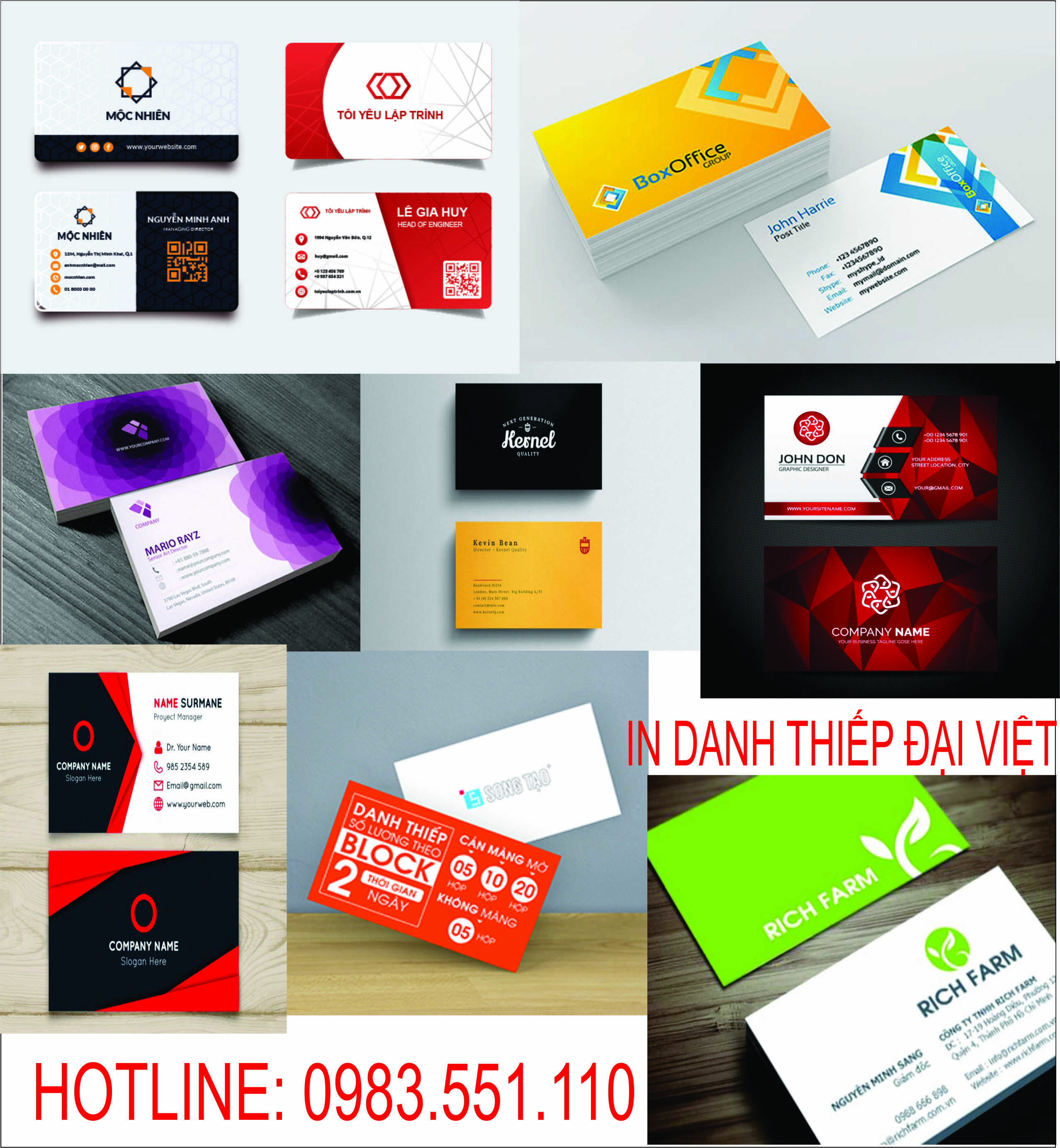 In ấn danh thiếp tại Quảng Ng&atilde;i - in card visit Quảng Ng&atilde;i