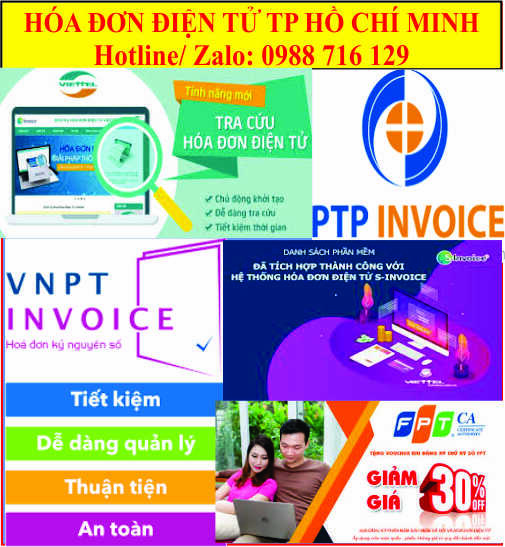 Dịch vụ hóa đơn điện tử tại TP Hồ Chí Minh