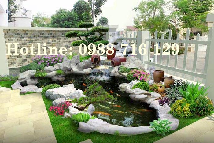 Thiết kế thi công tiểu cảnh sân vườn tại Yên Sơn