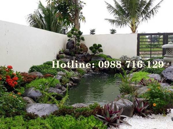Thiết kế thi công tiểu cảnh sân vườn tại Yên Sơn